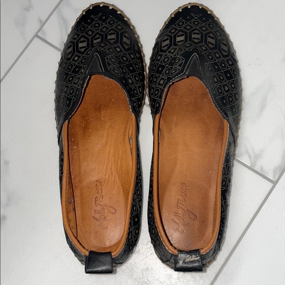 Soft Leather Comfortable Loafers Black with Tan - Picture 8 of 10